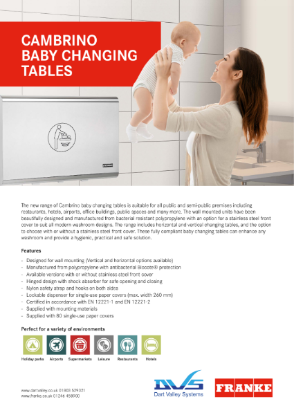 Cambrino baby changing tables
