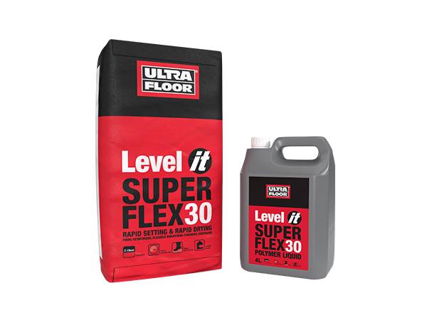 Level IT Super Flex30: Rapid Setting And Rapid Drying, Fibre Reinforced Smoothing Underlayment