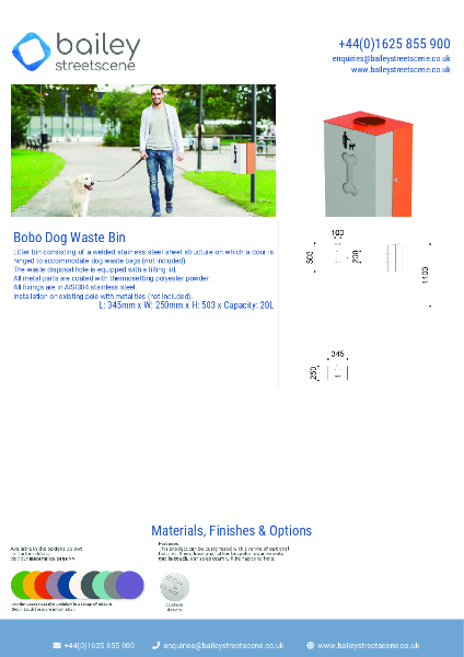 Bobo Dog Waste Bin