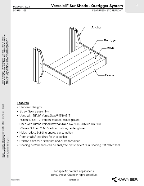 Versoleil® SunShade Architectural Detail Manual