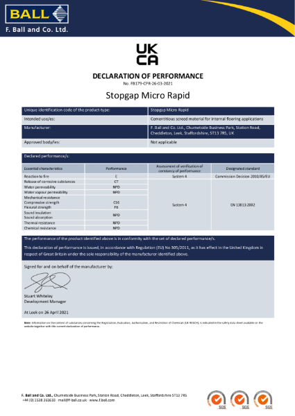 Stopgap Micro Rapid UKCA