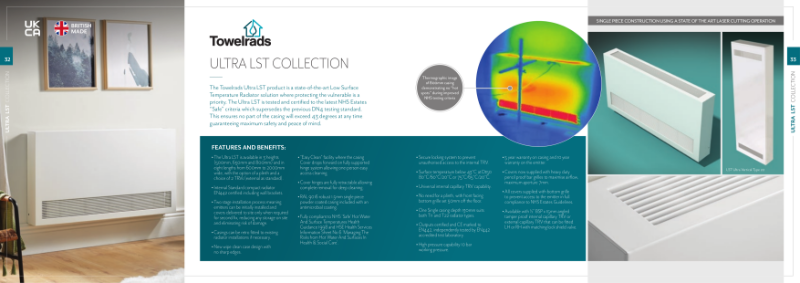 Towelrads Ultra Low Surface Temperature Radiator Range