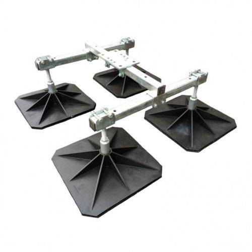 Flexi Heavy - Flexi Quad - Quad Support For Heavy Rooftop Plant