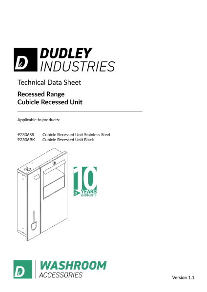 Tech_Spec_Cubicle_Recessed_Unit_92306SS_92306BK