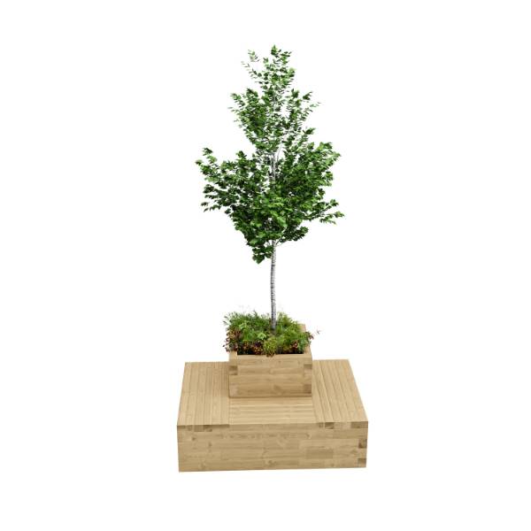 WoodBlocX Medium Drumbeg Tree Planter