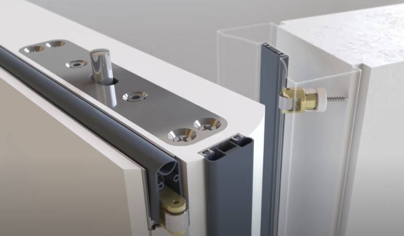 NOR880 Rebated Pivot Acoustic Automatic Door Bottom seal