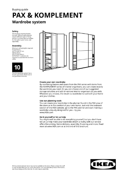 IKEA PAX wardrobes