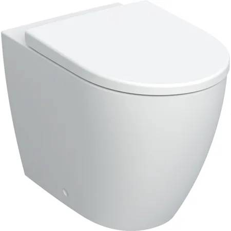 Geberit iCon floor-standing WC set, washdown, back-to-wall, shrouded, Rimfree, with WC seat - Floor-Standing WC
