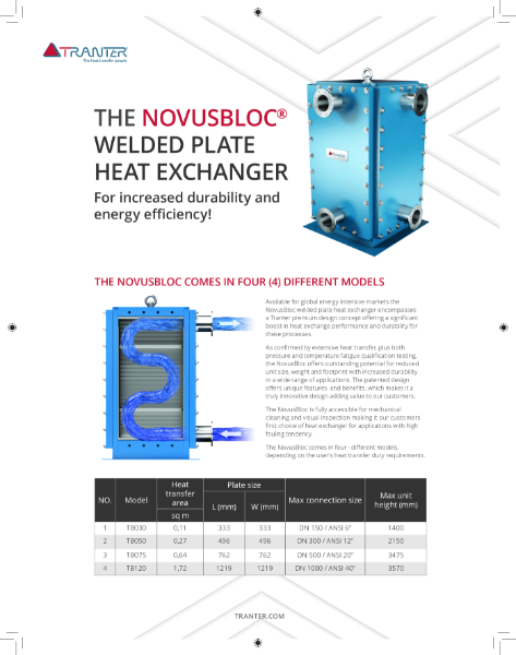 Novusbloc - welded plate heat exchanger