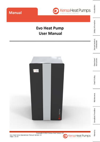 Evo Heat Pump User Manual