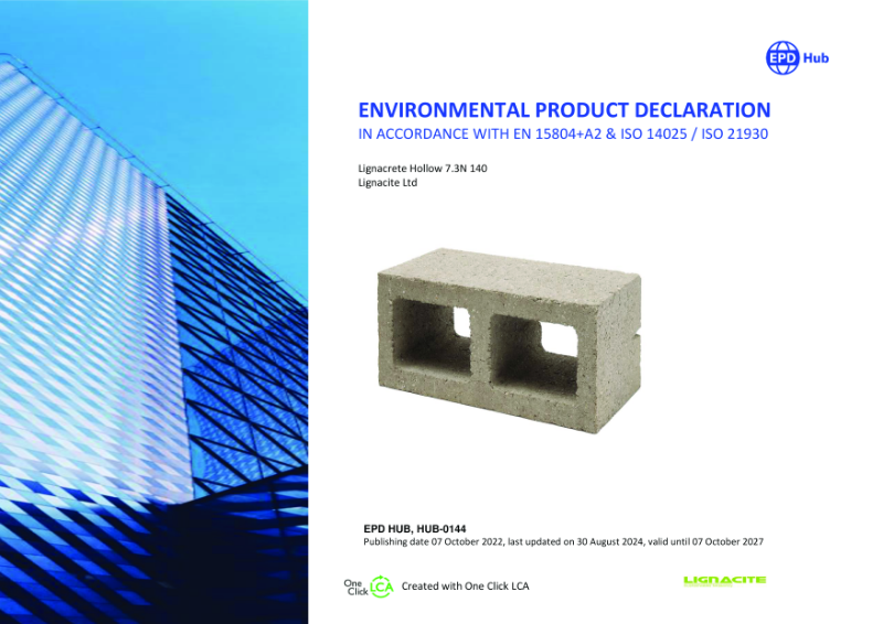 EPD Lignacrete Hollow 140 7.3N