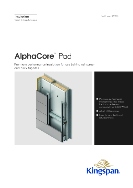 Kingspan AlphaCore Pad Rainscreen brochure