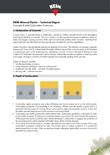 Technical Digest - Concrete & Anti-Carbonation Protection