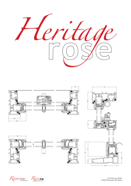 Heritage Rose - Technical drawing