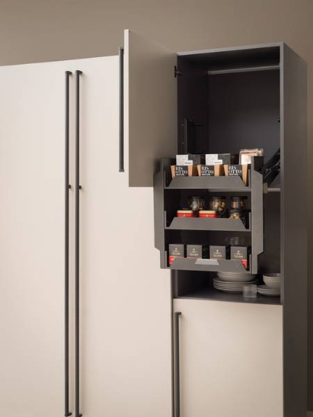 Wall Three Tier Shelf, Easy Down Pull Down