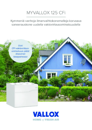 MyVallox125 CFi - Tuote-esite