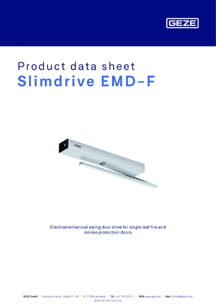 Slimdrive EMD-F Datasheet