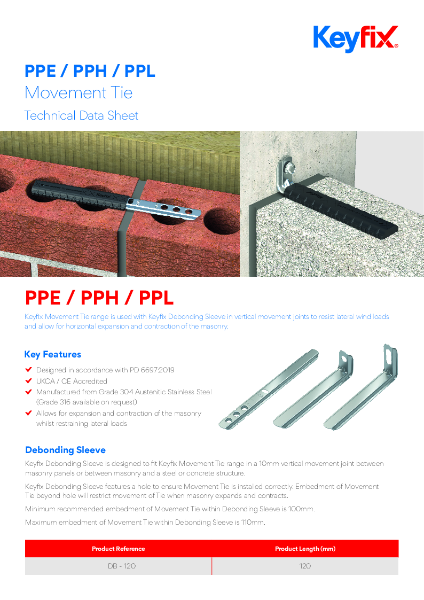 Keyfix PPE / PPH / PPL Frame Cramp Movement Tie