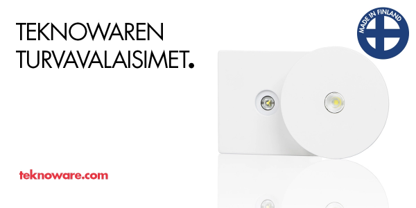 Kotimaiset turvavalaisimet Teknowarelta