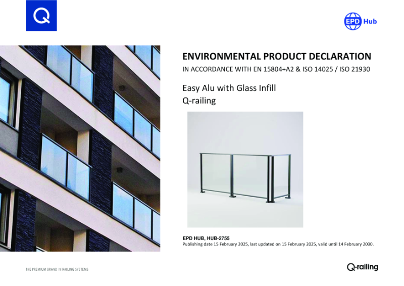 Environmental Product Declaration - Easy Alu with Glass Infill