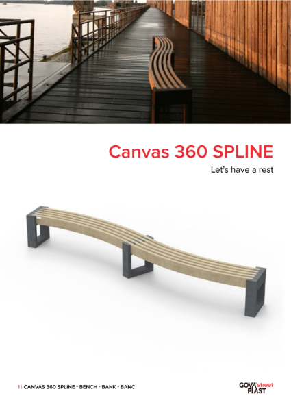 Canvas Spline Bench