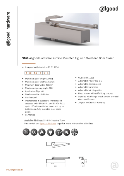 9166-Datasheet Iss05 Non CF