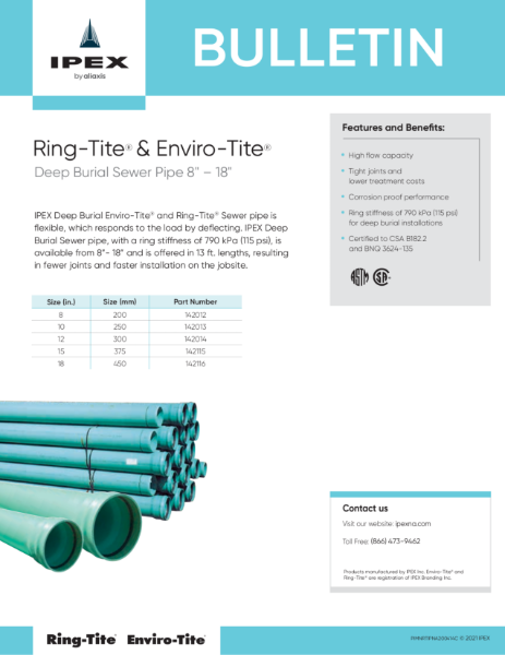 Ring-Tite and Enviro-Tite product bulletin