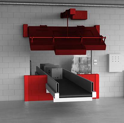 Stöbich System: ECClos®-Q - Conveyor Fire Protection System