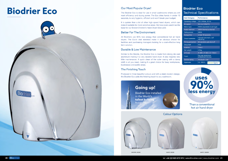 Biodrier Eco (HD-BE08) Leaflet