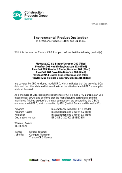 CPG EPD MMA - Highly Filled Flow Coatings - EPD-DBC-20190118-IBE1-EN 