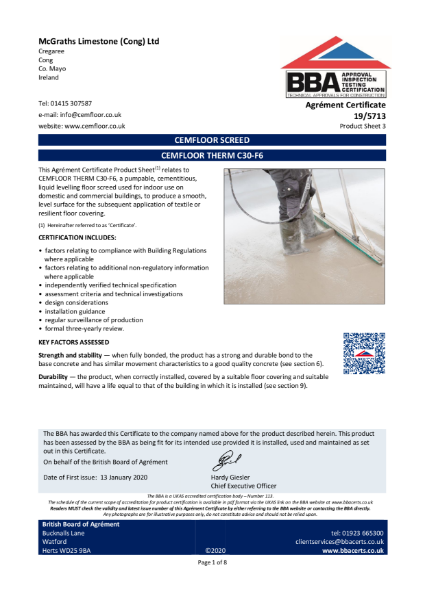 19/5713_3 CEMFLOOR SCREED