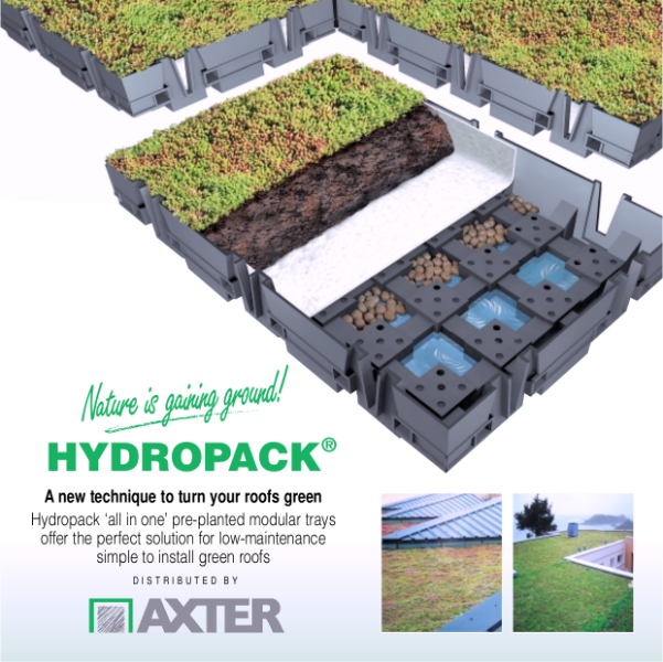 HYDROPACK pre-planted modular green roof system