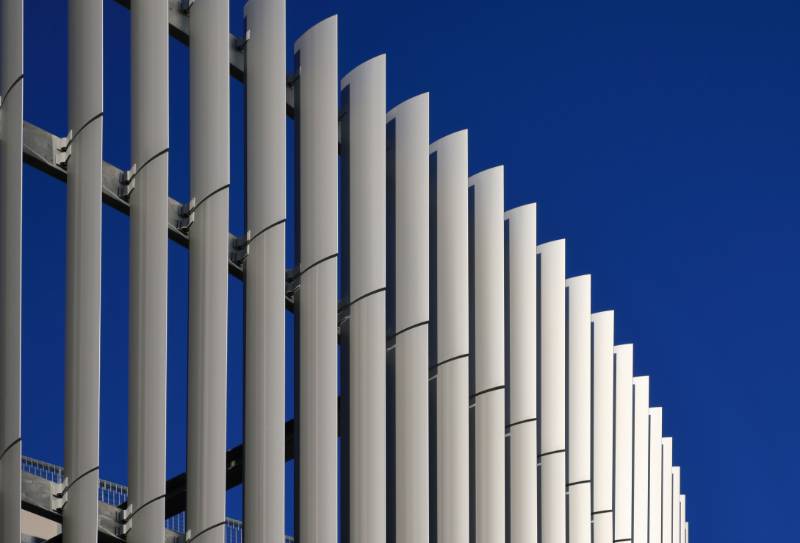 MSCP (Car Parks) Continuous Aluminium  Brise Soleil  / Façade Fin System - Aerofoil