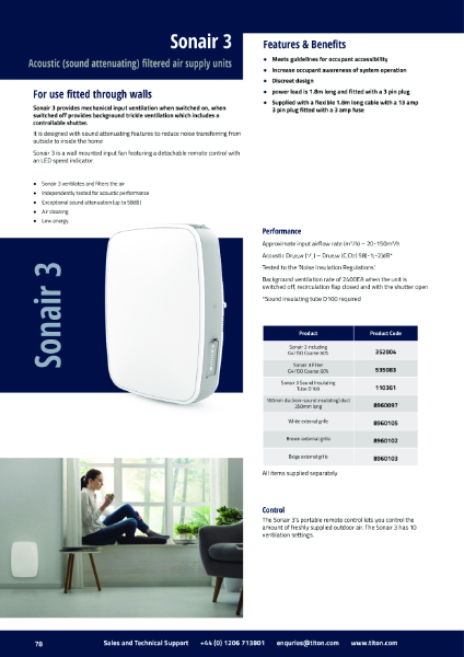 Sonair 3 - Product Data Sheet