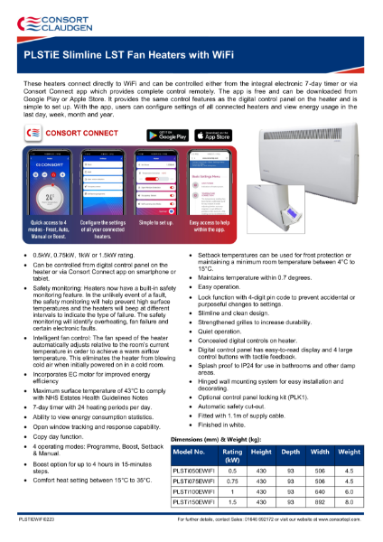 PLSTiE LST Fan heater with Wi-Fi