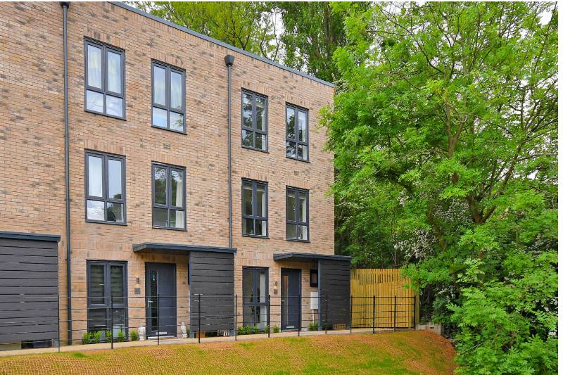 Profile 22 windows and doors specified for townhouse development in Sheffield
