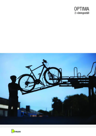 OPTIMA tvåvåningsställ för cyklar - Produktblad