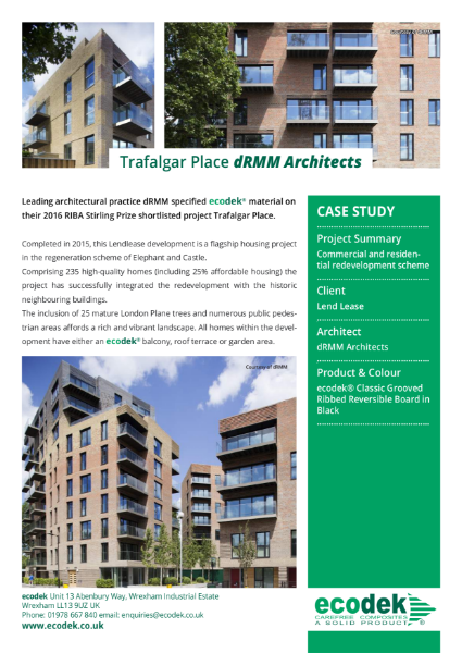 ecodek Case Study - Trafalgar Place