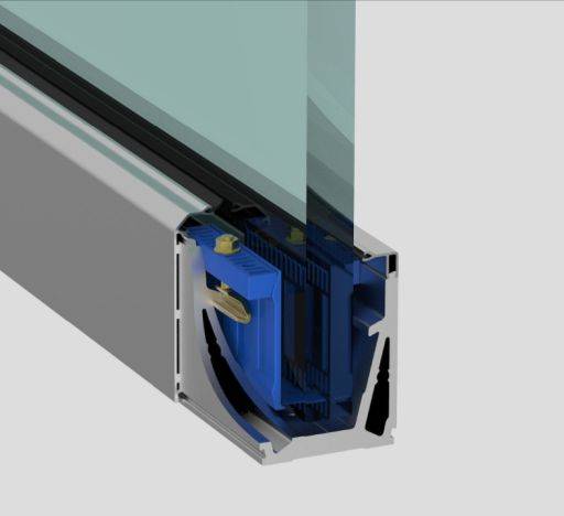 MEGAgrip Base-drilled Balustrade - Frameless Glass Balustrade 