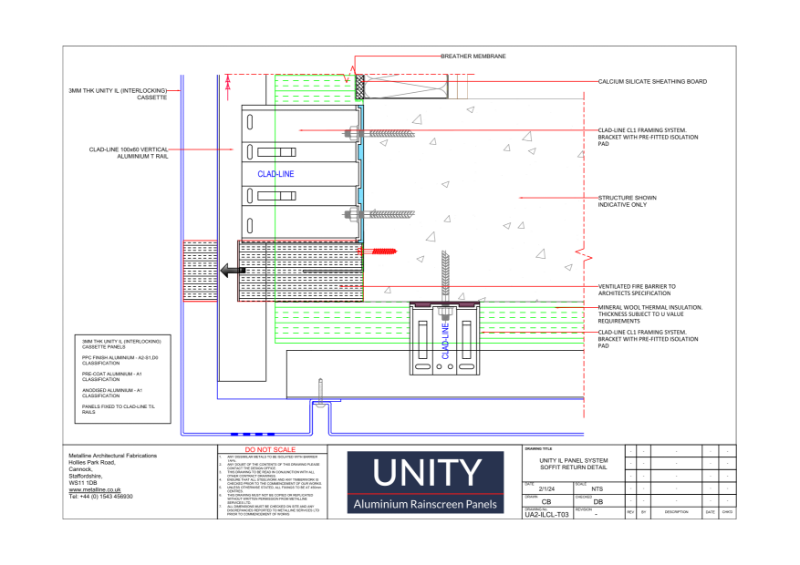 Unity A1 IL-T03 Technical Drawing