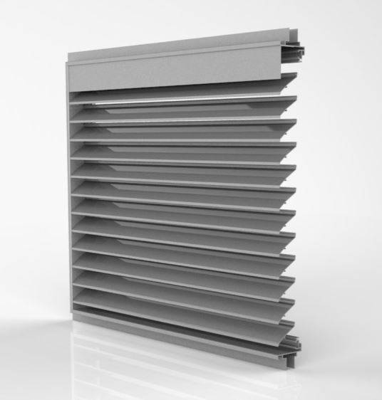 DucoGrille Classic F 50HP - Recessed Aluminium Wall/ Window Louvres