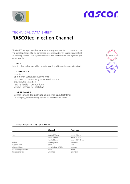 RASCOtec Injection Channel TDS