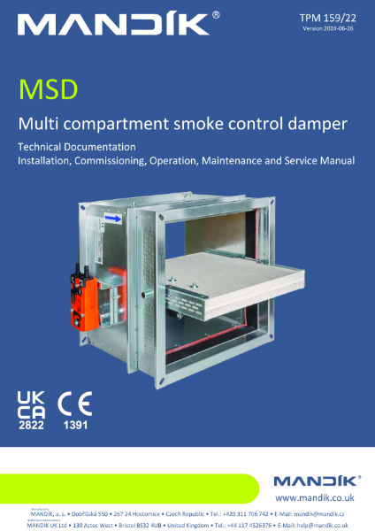 MSD – Technical specifications (159/22)