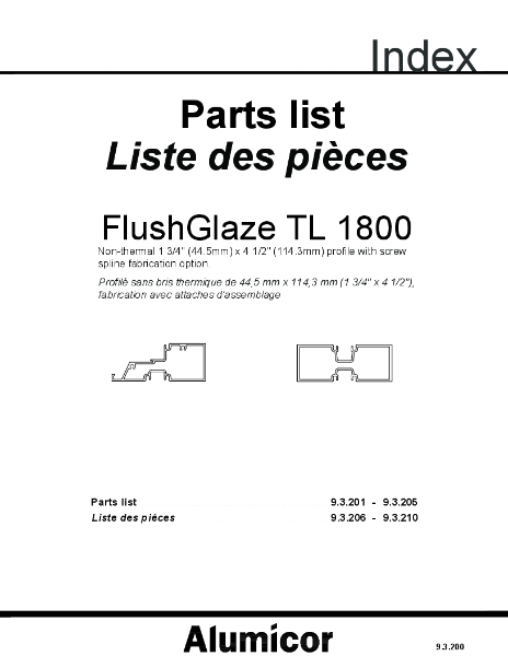 Part-List_FlushGlaze-TL-1800-1
