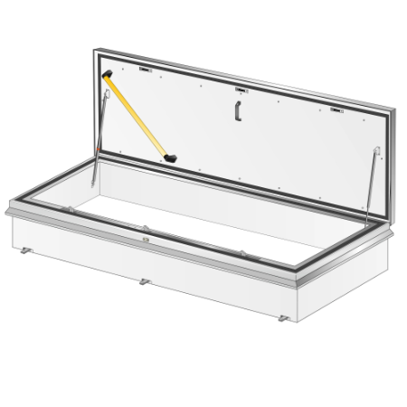 Flat Roof Access Hatch RHT - Special sizes, Single Lid