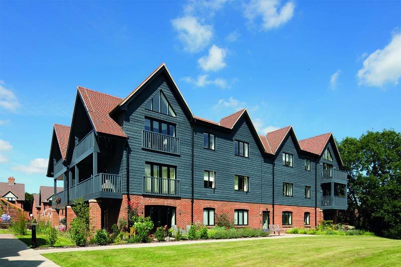 Factory Coated Western Red Cedar Bevel Featheredge Cladding Specified for Retirement Village Development