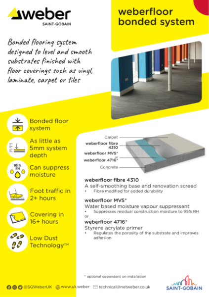 weberfloor bonded system - System spec card