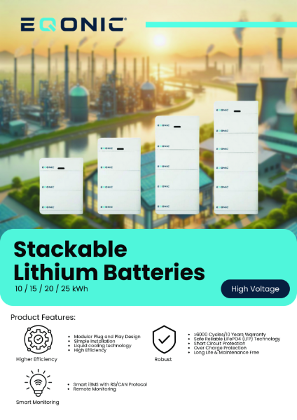 High Voltage Stackable Lithium Batteries Data Sheet