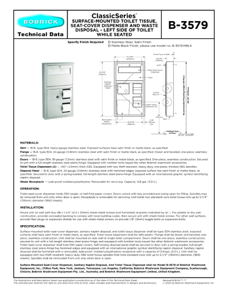 Technical Data Sheet B-3579