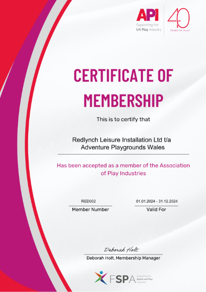 API Membership Certificate